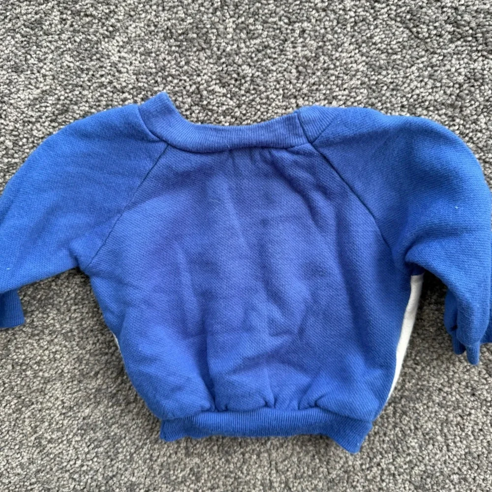 Vintage Disney Jog Togs Mickey Pluto Candy Taster Sweatshirt Blue White USA Made